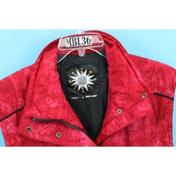 SKI HAVOC VINTAGE 80'S VEST JACKET CINCHED WAIST ZIP/SNAP FRONT POCKETS SZ 8 - Picture 2 of 7